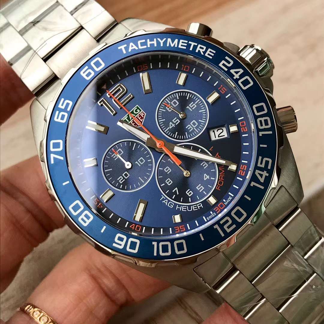 Tag Heuer Formula 1 Chronograph Blue Dial Men Watch CAZ1014.BA0842 Swiss Original Movement