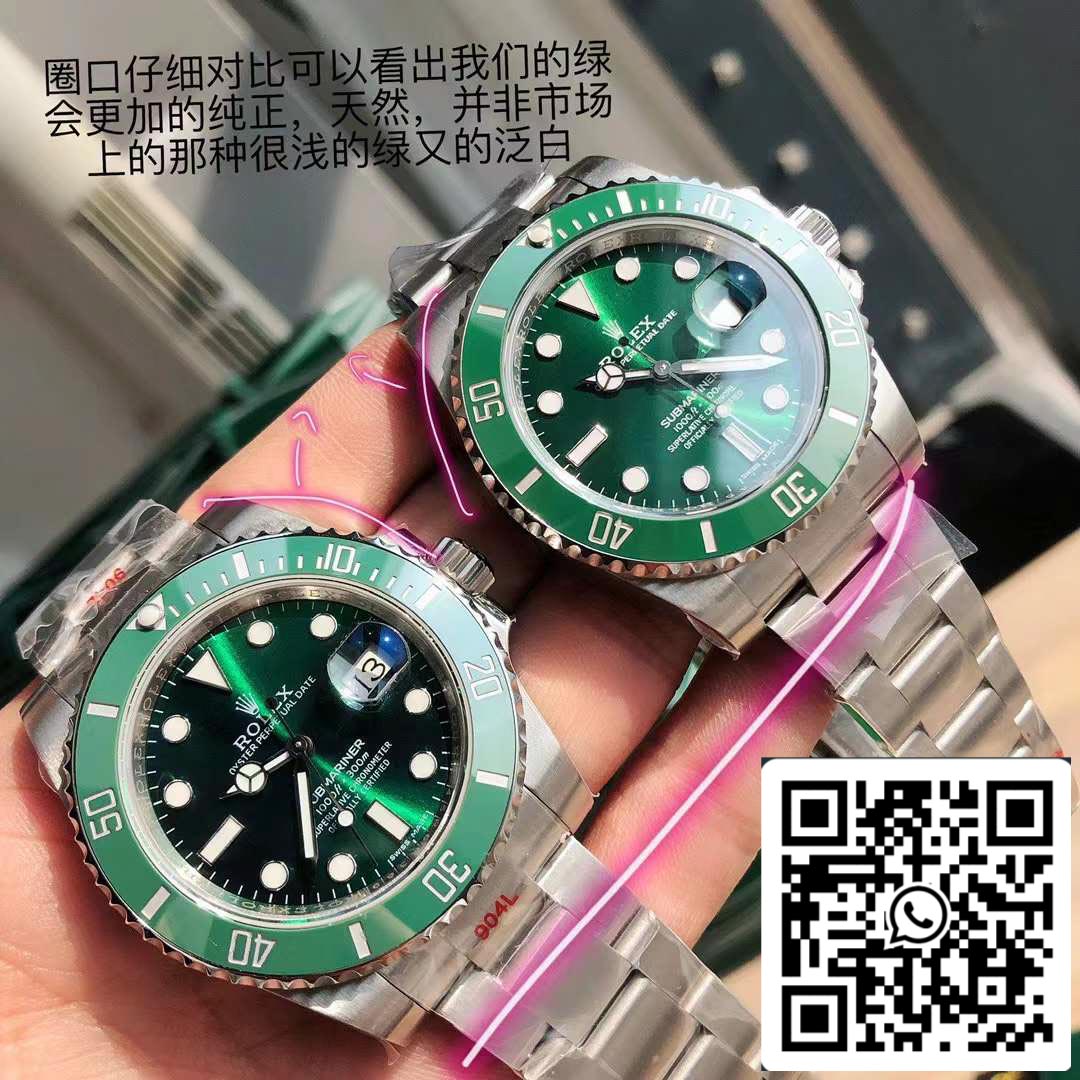 Rolex Submariner Green Host M116610LV Mouvement d'origine suisse