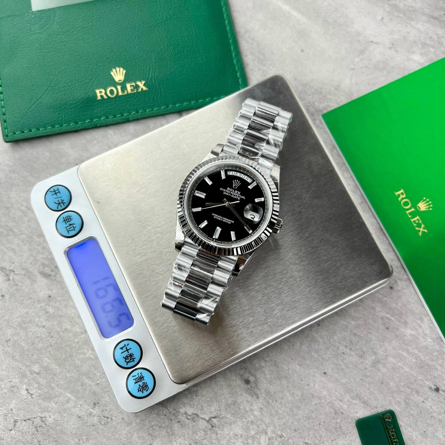 Rolex Day Date M228239 1:1 Meilleure édition GM Factory V2 Cadran noir