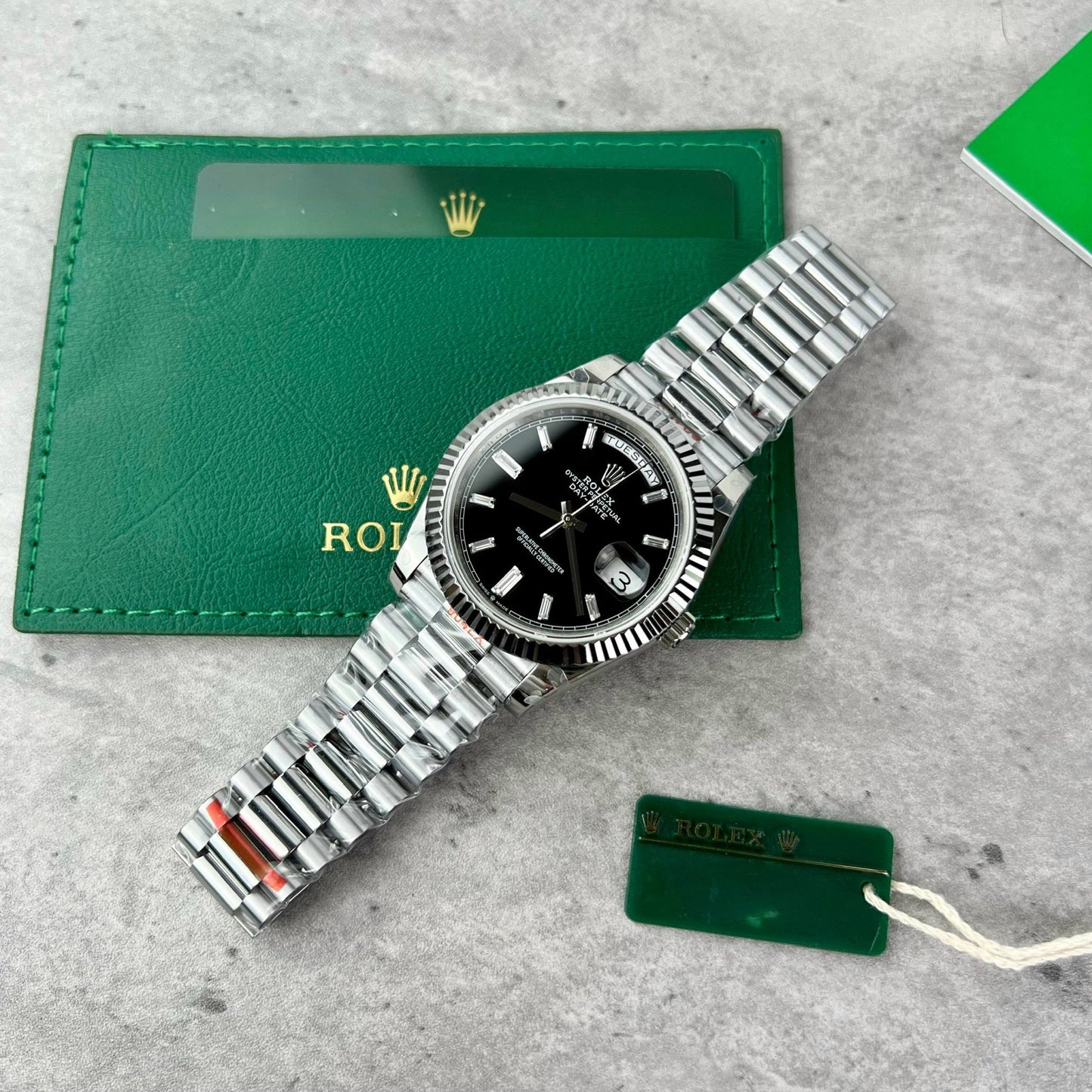 Rolex Day Date M228239 1:1 Meilleure édition GM Factory V2 Cadran noir