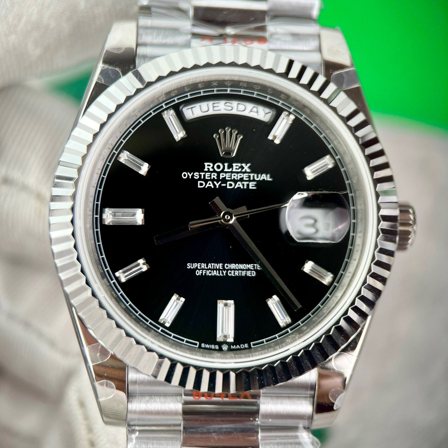 Rolex Day Date M228239 1:1 Meilleure édition GM Factory V2 Cadran noir