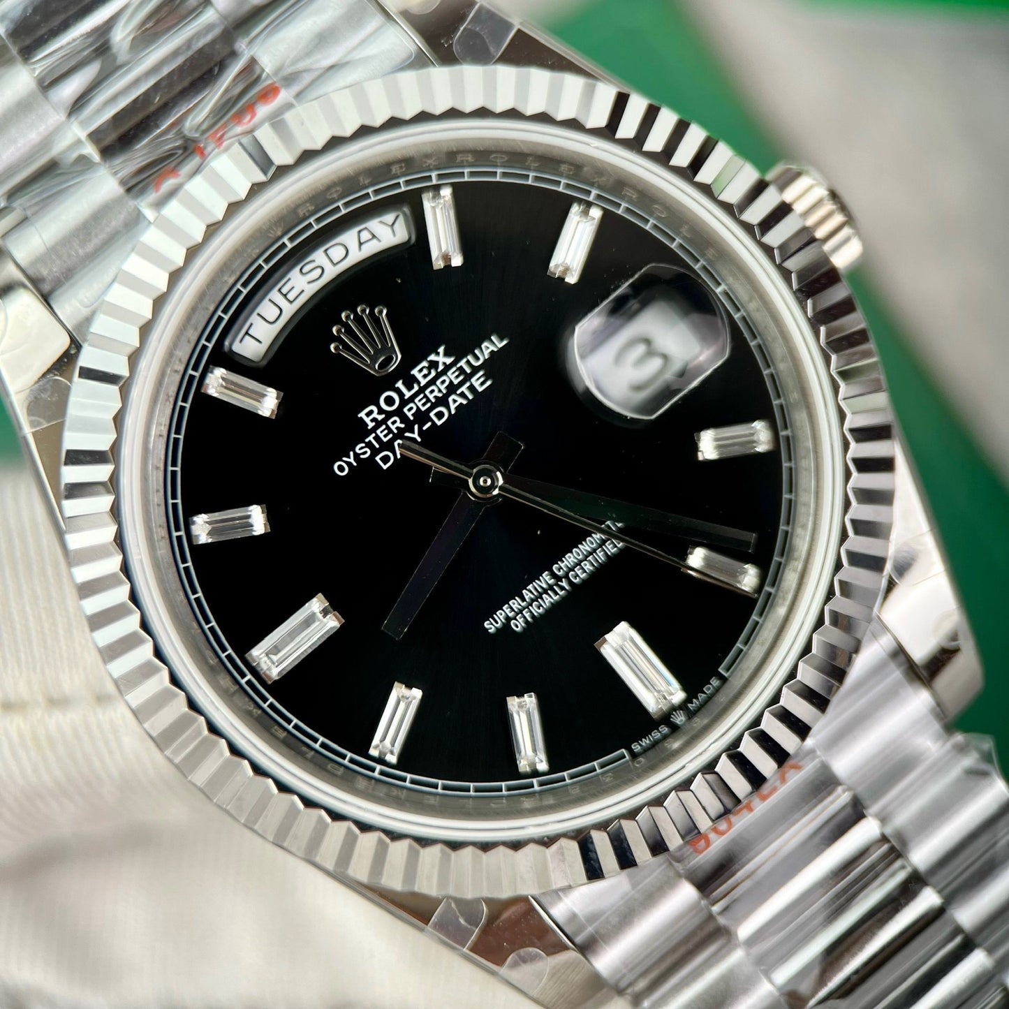 Rolex Day Date M228239 1:1 Meilleure édition GM Factory V2 Cadran noir