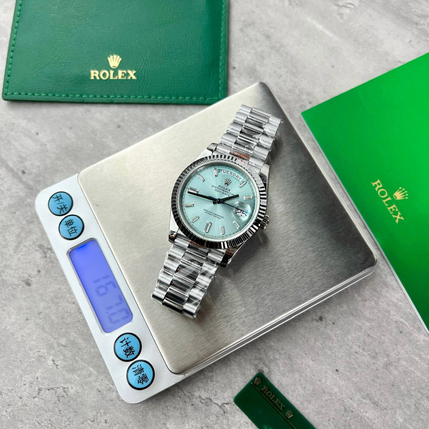 Rolex Day Date M228239 1:1 Meilleure édition GM Factory V2 Cadran Tiffany bleu