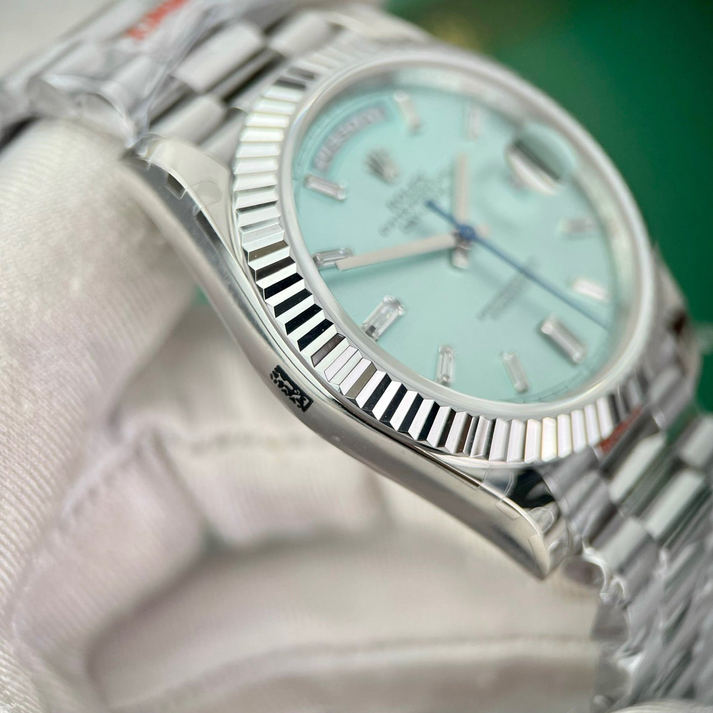 Rolex Day Date M228239 1:1 Meilleure édition GM Factory V2 Cadran Tiffany bleu