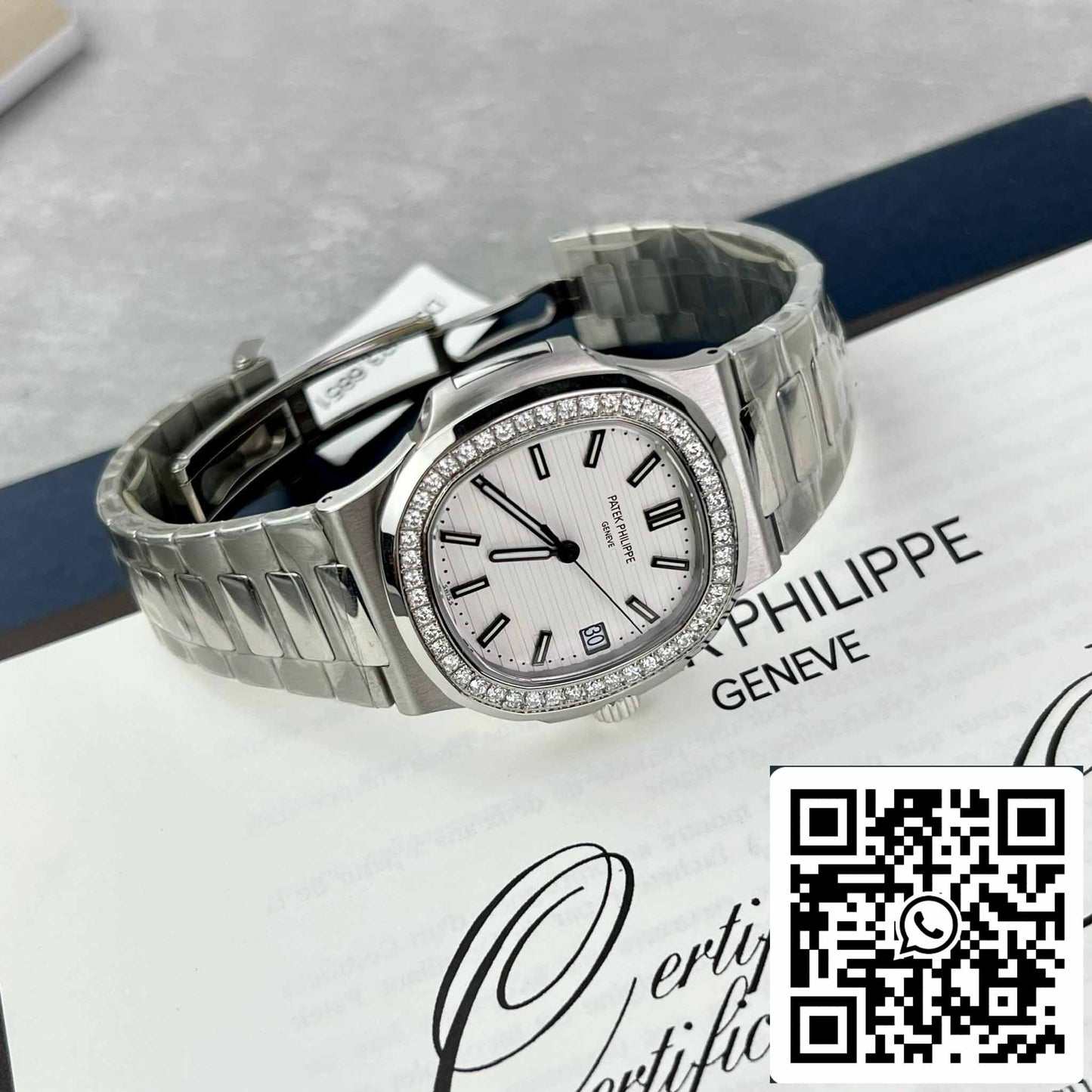 Patek Philippe Nautilus 5711/1A-011 Best 1:1 Edition PPF Factory custom Diamonds Moissanite