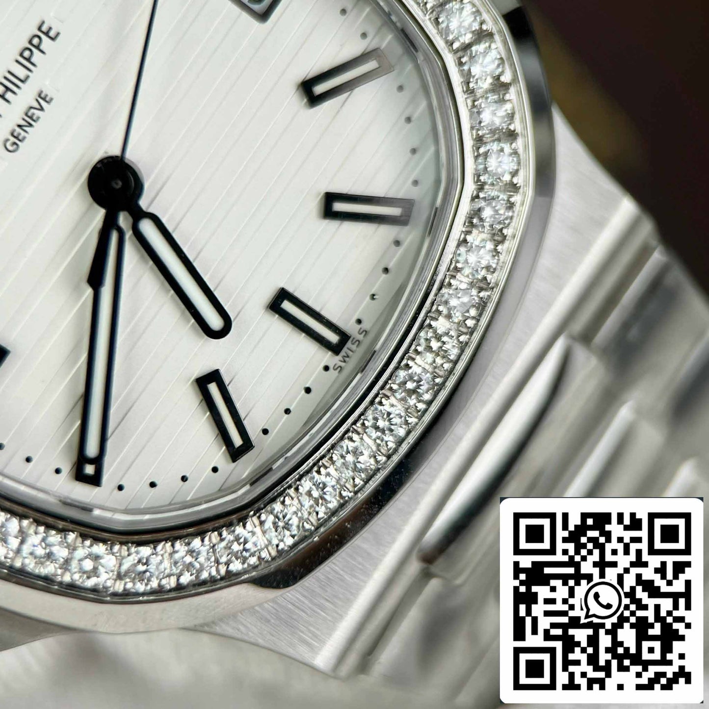 Patek Philippe Nautilus 5711/1A-011 Best 1:1 Edition PPF Factory custom Diamonds Moissanite