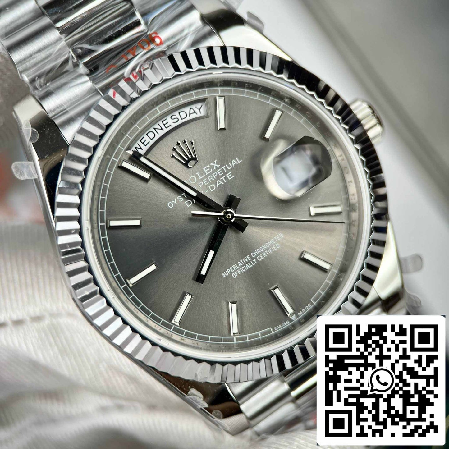 Rolex Day-Date M228236-0013 Platinum slate dial Best 1:1 Edition GM Factory V2
