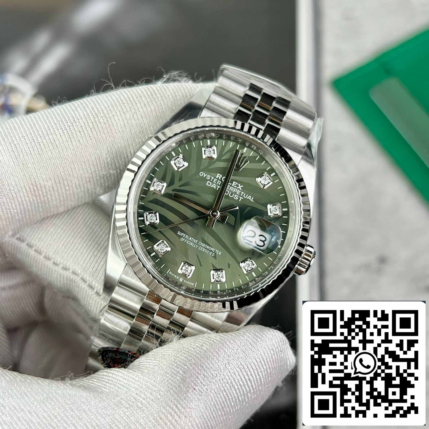 Rolex Datejust M126234-0055 36MM 1:1 Best Edition Clean Factory Green Dial