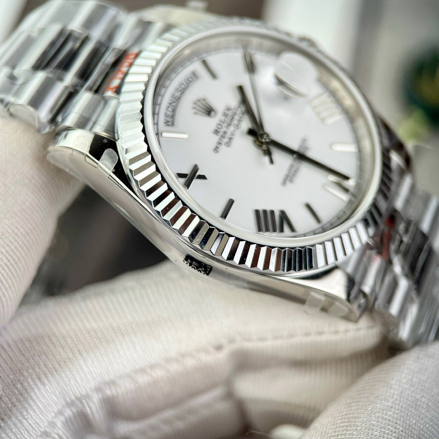 Rolex Day Date 40 mm 228238 Président Blanc Roman Meilleure édition 1:1 GM Factory V2