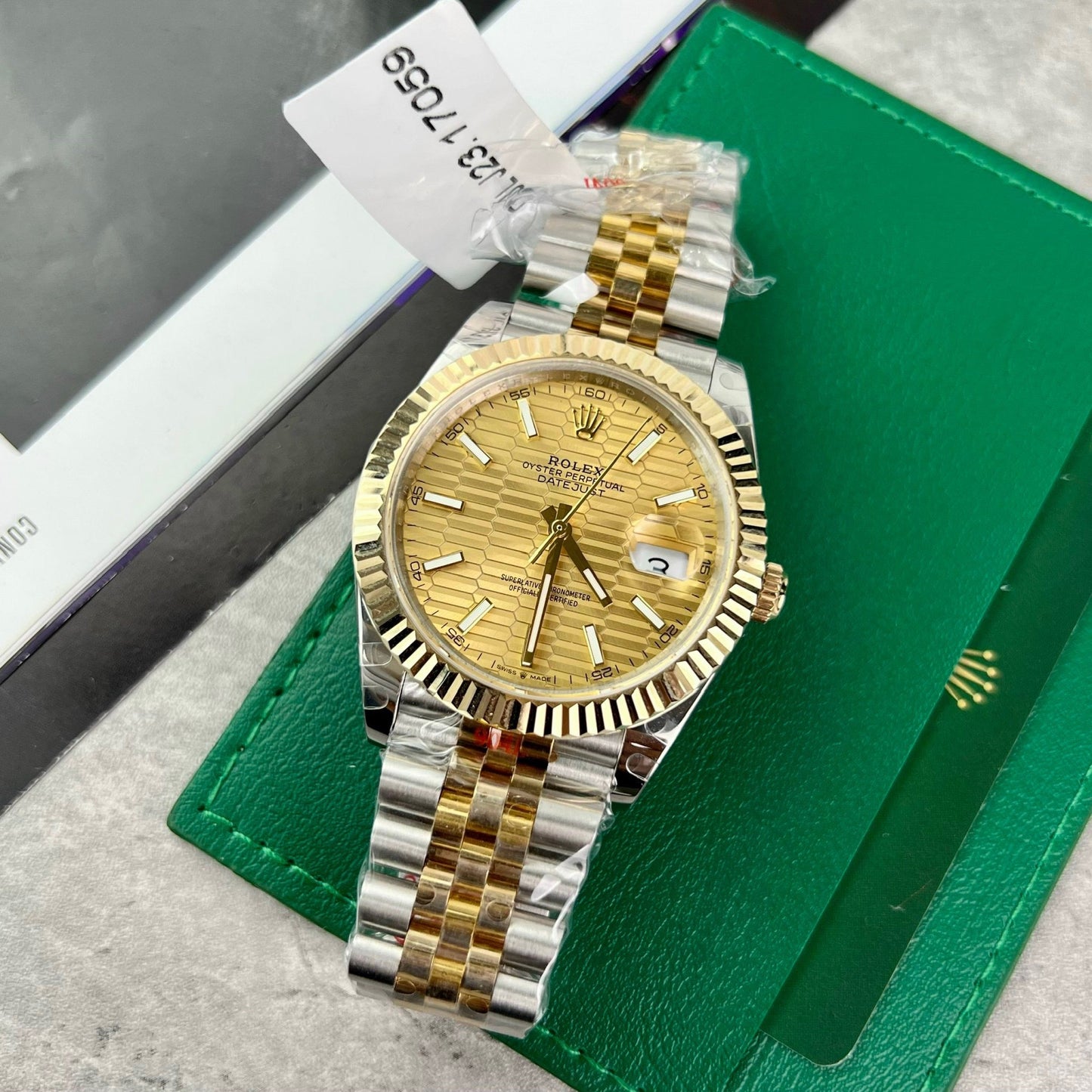 Rolex Datejust 41 126333-0022 Meilleure édition 1:1 enveloppée d'or 18 carats