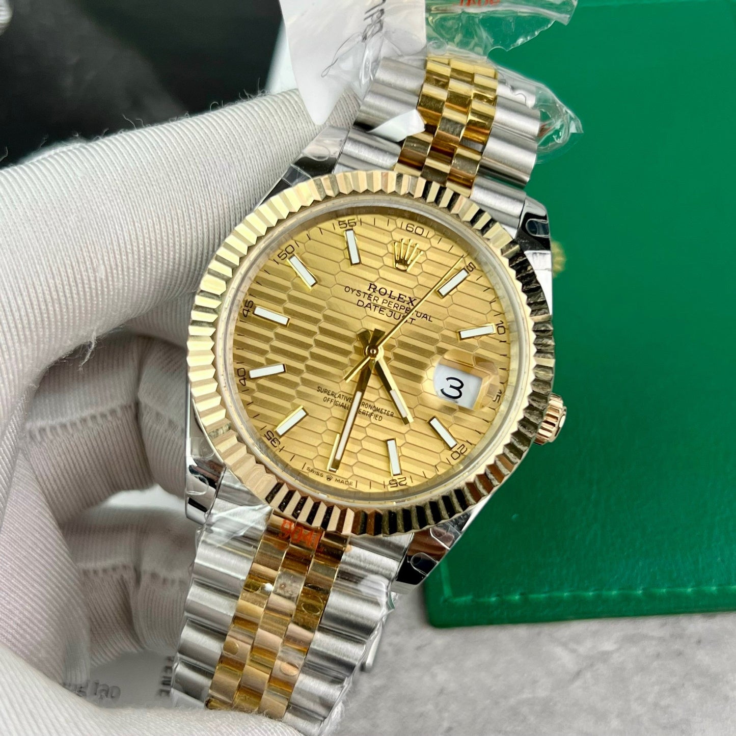 Rolex Datejust 41 126333-0022 Meilleure édition 1:1 enveloppée d'or 18 carats