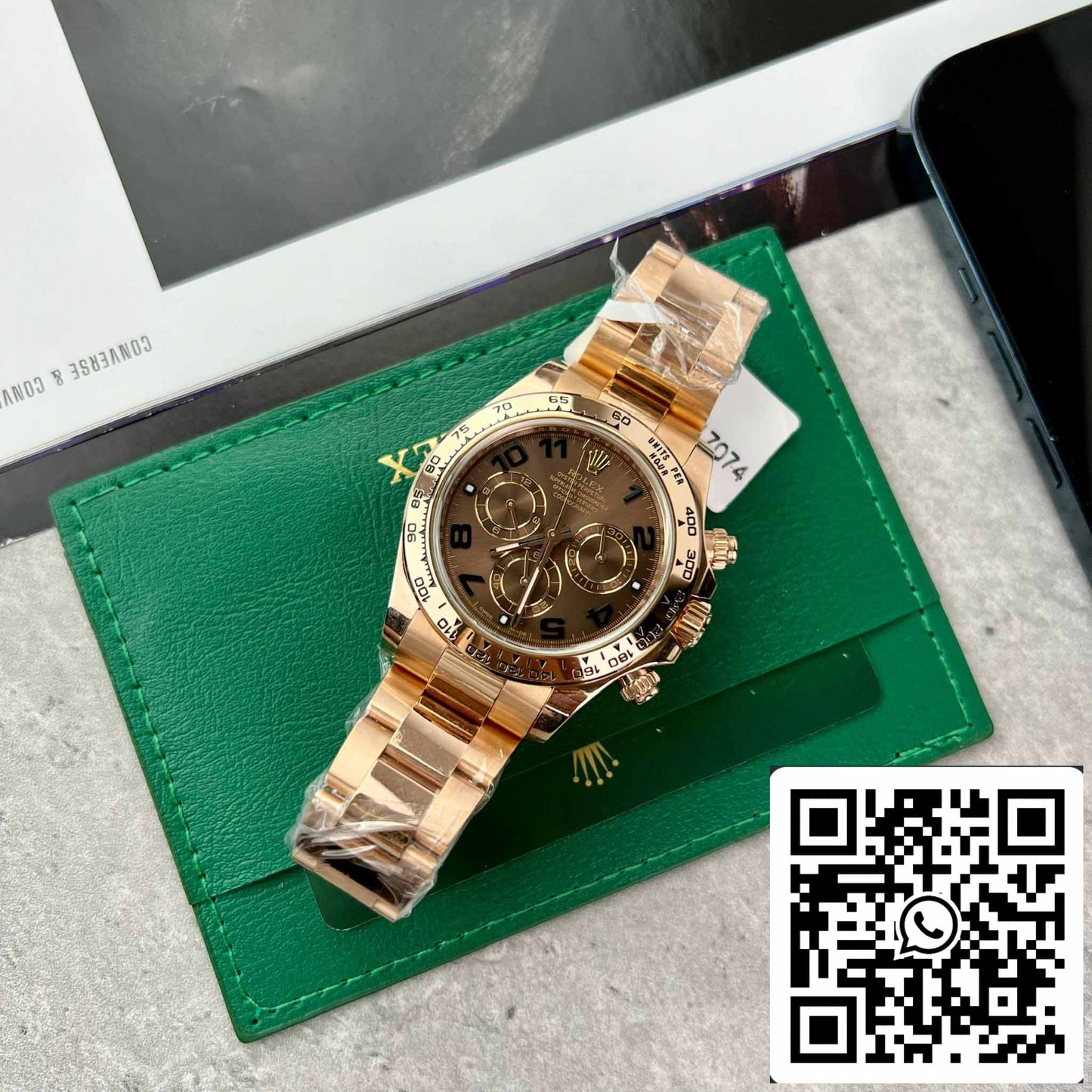 Rolex Daytona 116515 Cadran arabe chocolat or rose - Meilleure édition 1: 1 de BT Factory