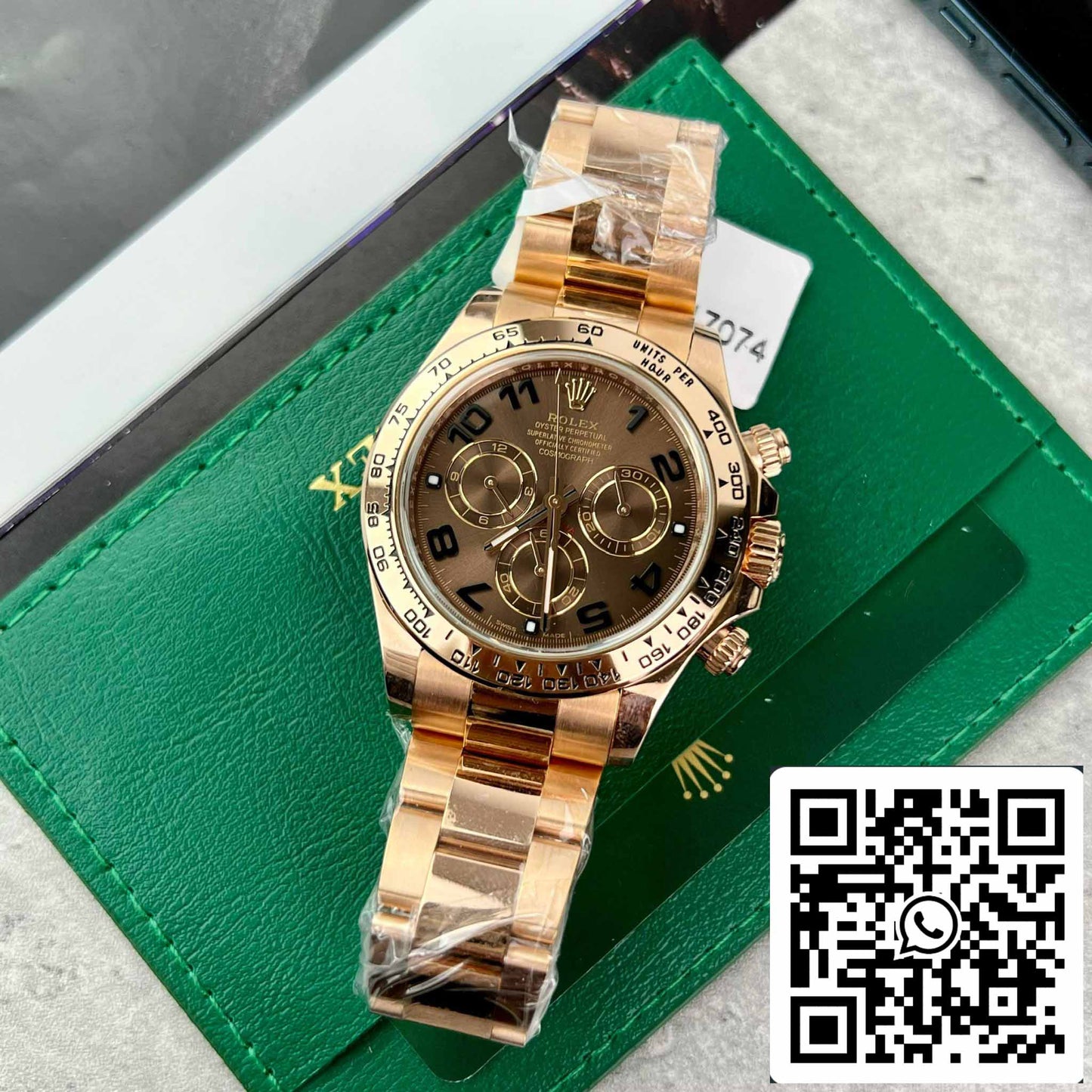 Rolex Daytona 116515 Cadran arabe chocolat or rose - Meilleure édition 1: 1 de BT Factory