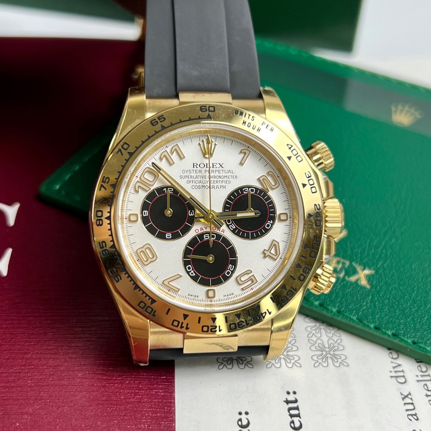 Rolex Cosmograph Daytona 116528 1:1 Best Edition Clean Factory Kautschukarmband