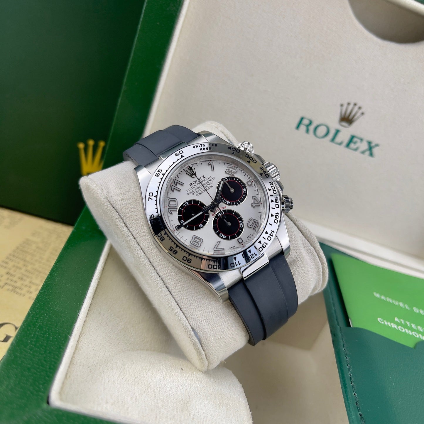 Rolex Cosmograph Daytona 116519 1:1 Best Edition Clean Factory Silberweißes Zifferblatt