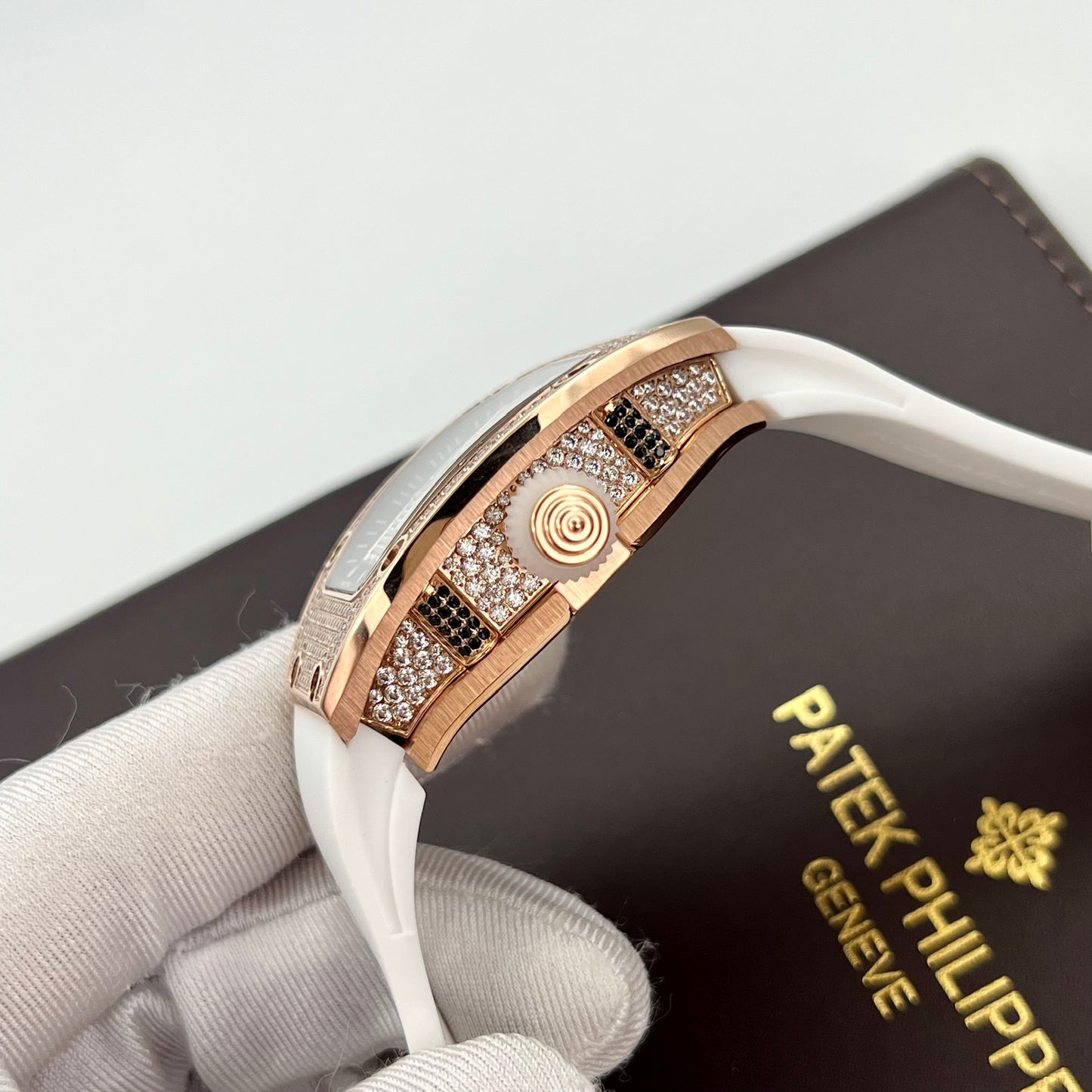 Richard Mille RM 07-01 1:1 Best Edition RM Factory Custom Full Diamonds Case
