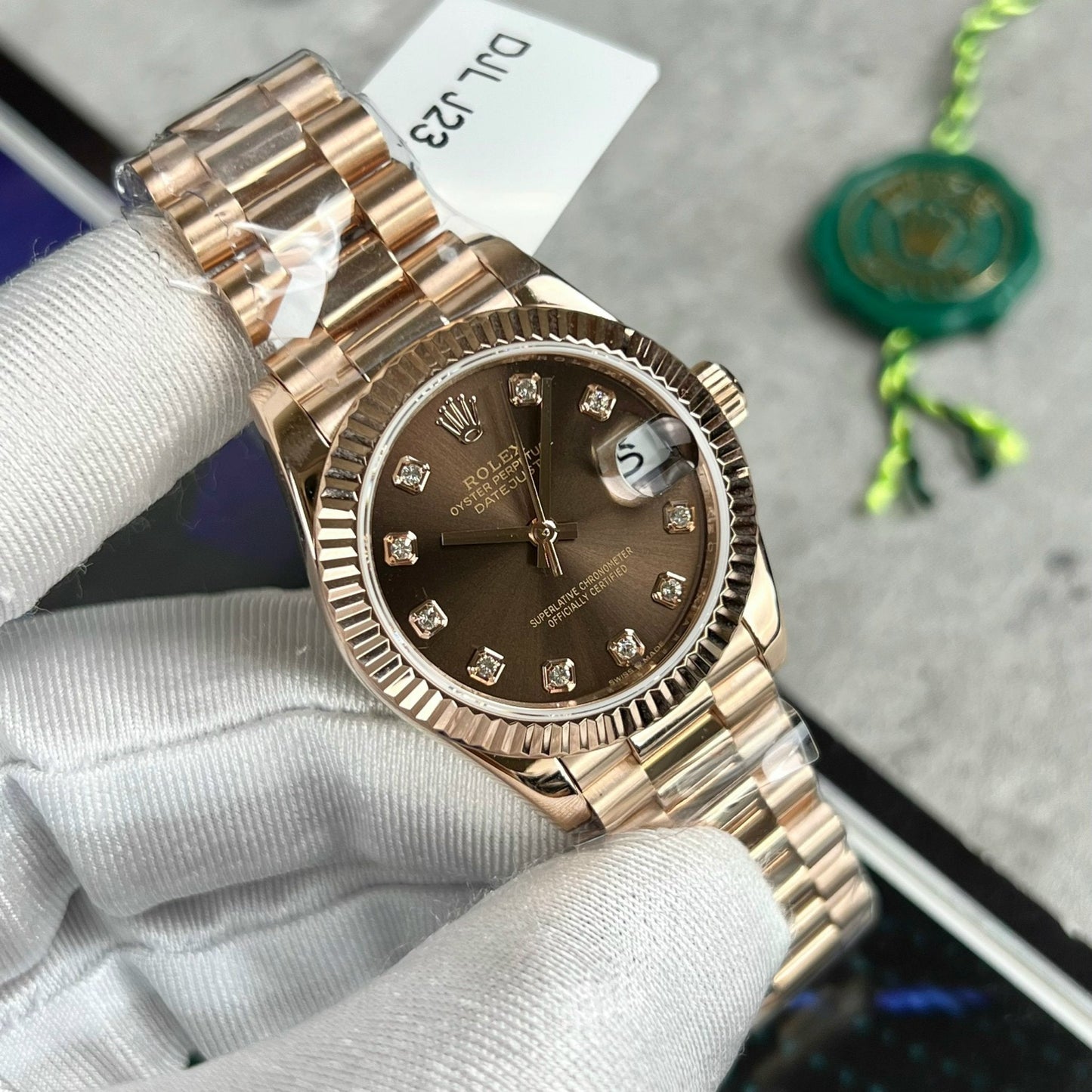 Rolex Datejust 31 278275 enveloppé d'or rose 18 carats 1: 1 meilleure édition de la réplique de montre de l'UE