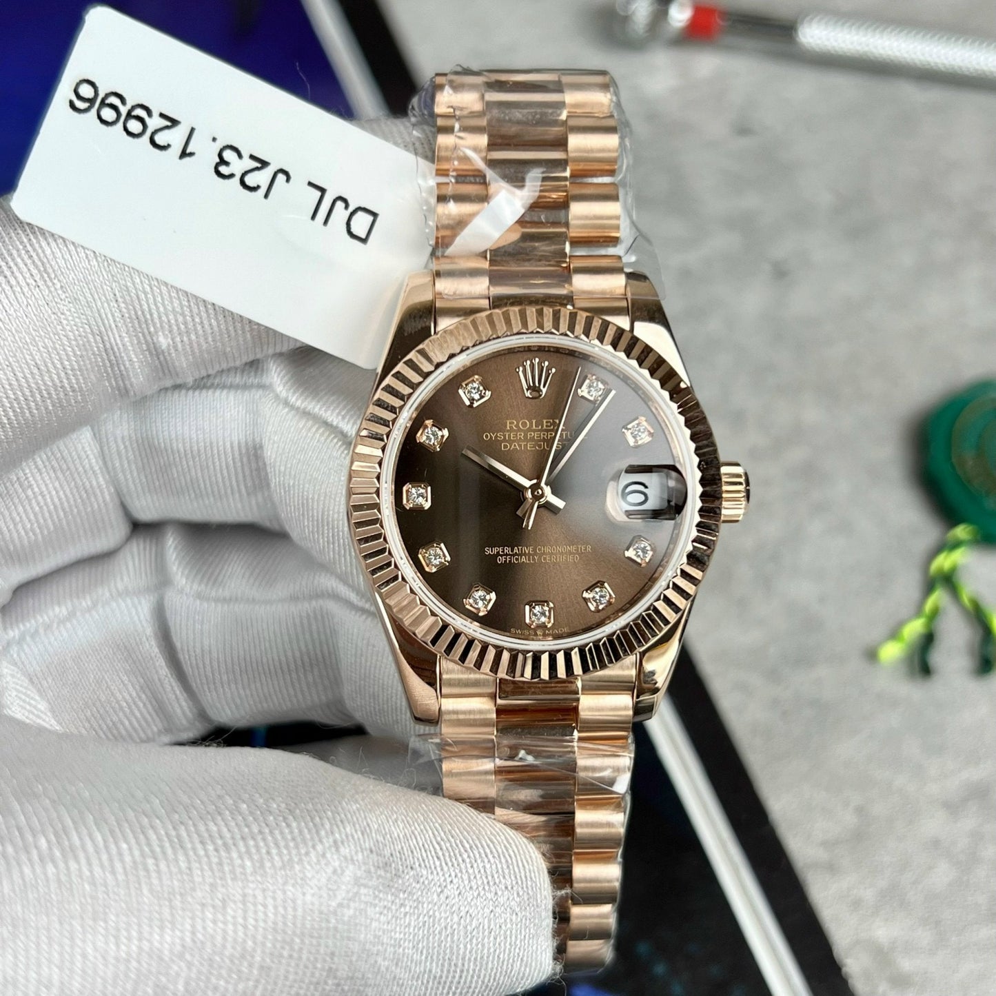 Rolex Datejust 31 278275 enveloppé d'or rose 18 carats 1: 1 meilleure édition de la réplique de montre de l'UE