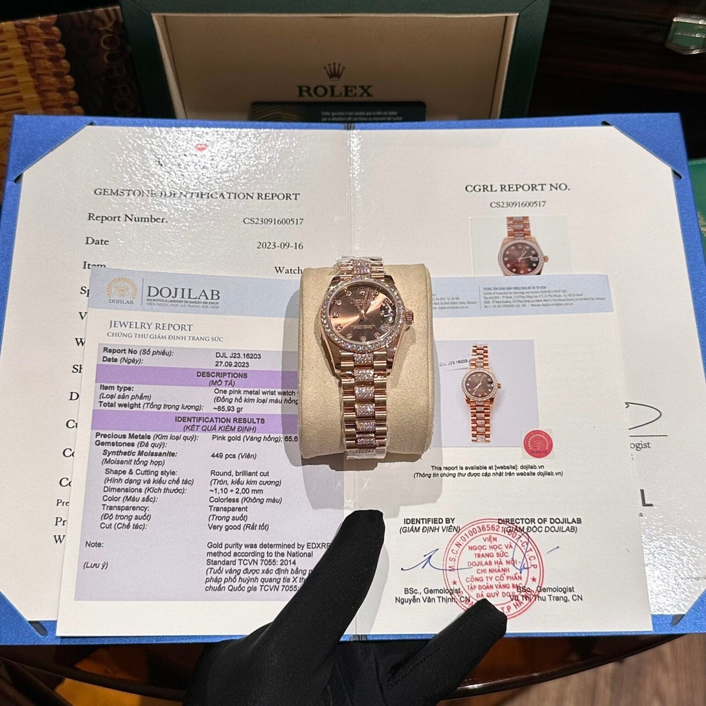 Rolex Datejust 31 278275 enveloppée d'or rose 18 carats et de diamants 1:1 meilleure édition