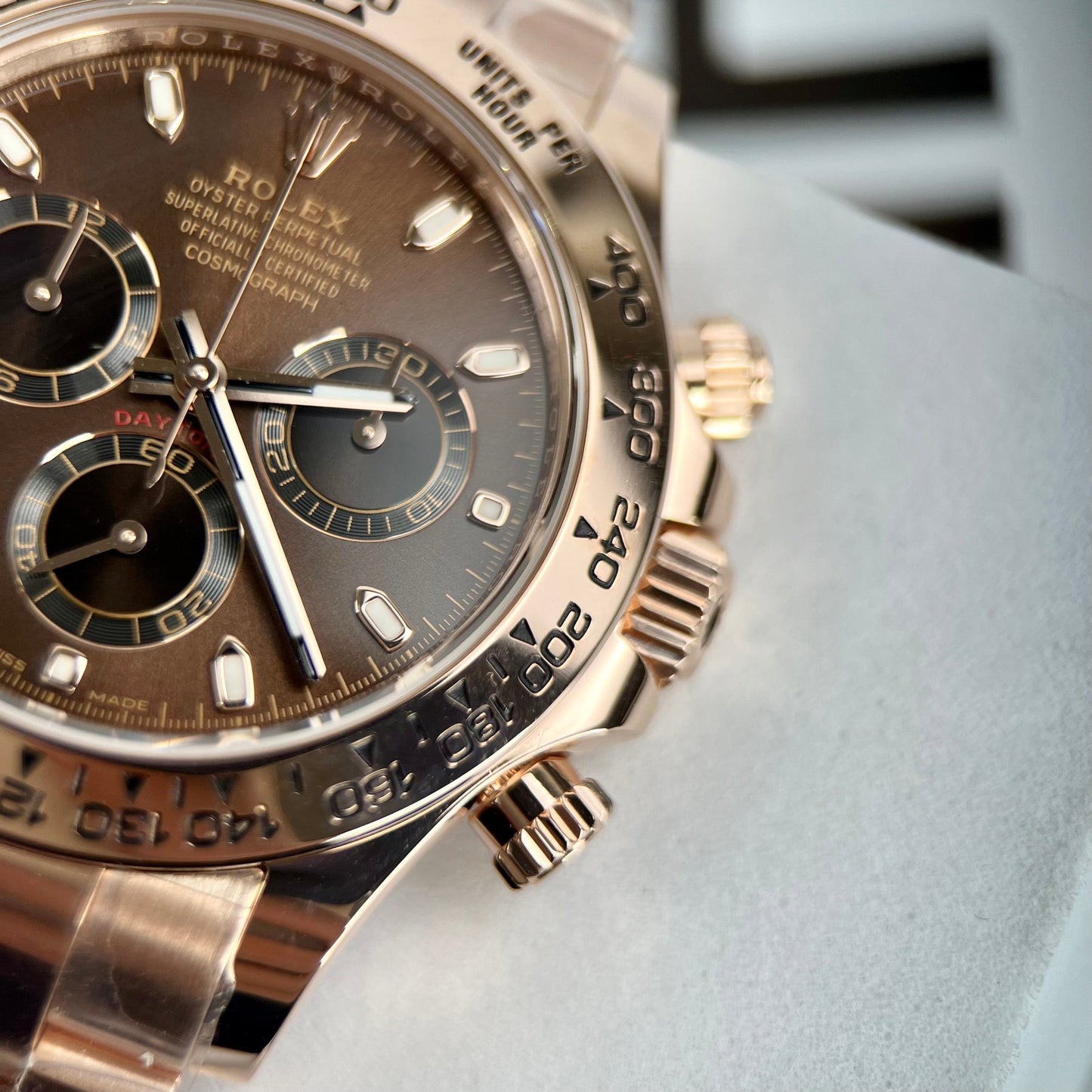 Rolex Cosmograph Daytona 116505 Schokoladenzifferblatt 1:1 Best Edition BTF 18 Karat Roségold