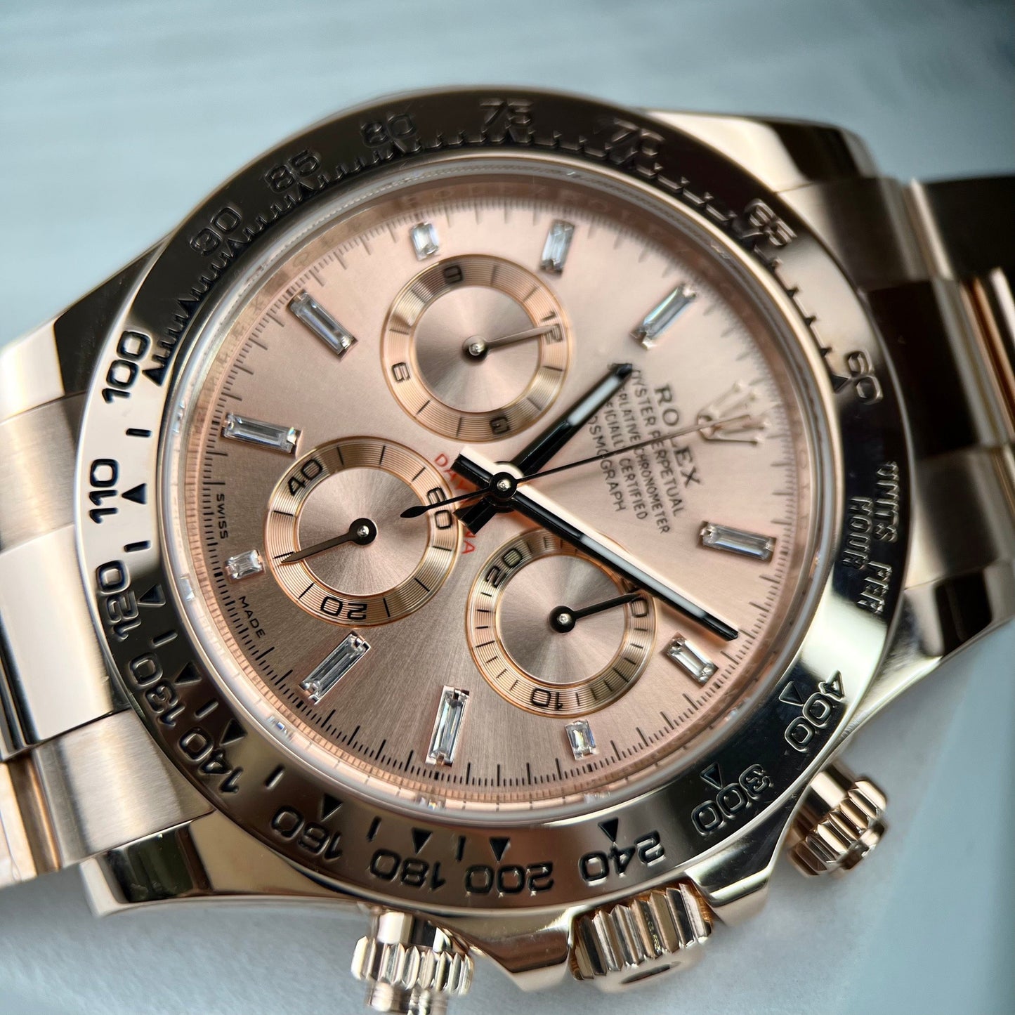 Réplique Rolex Cosmograph Daytona 40 mm or Everose 116505 1: 1 meilleure édition BTF