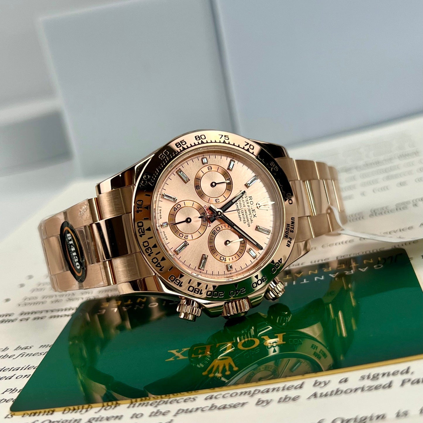 Réplique Rolex Cosmograph Daytona 40 mm or Everose 116505 1: 1 meilleure édition BTF