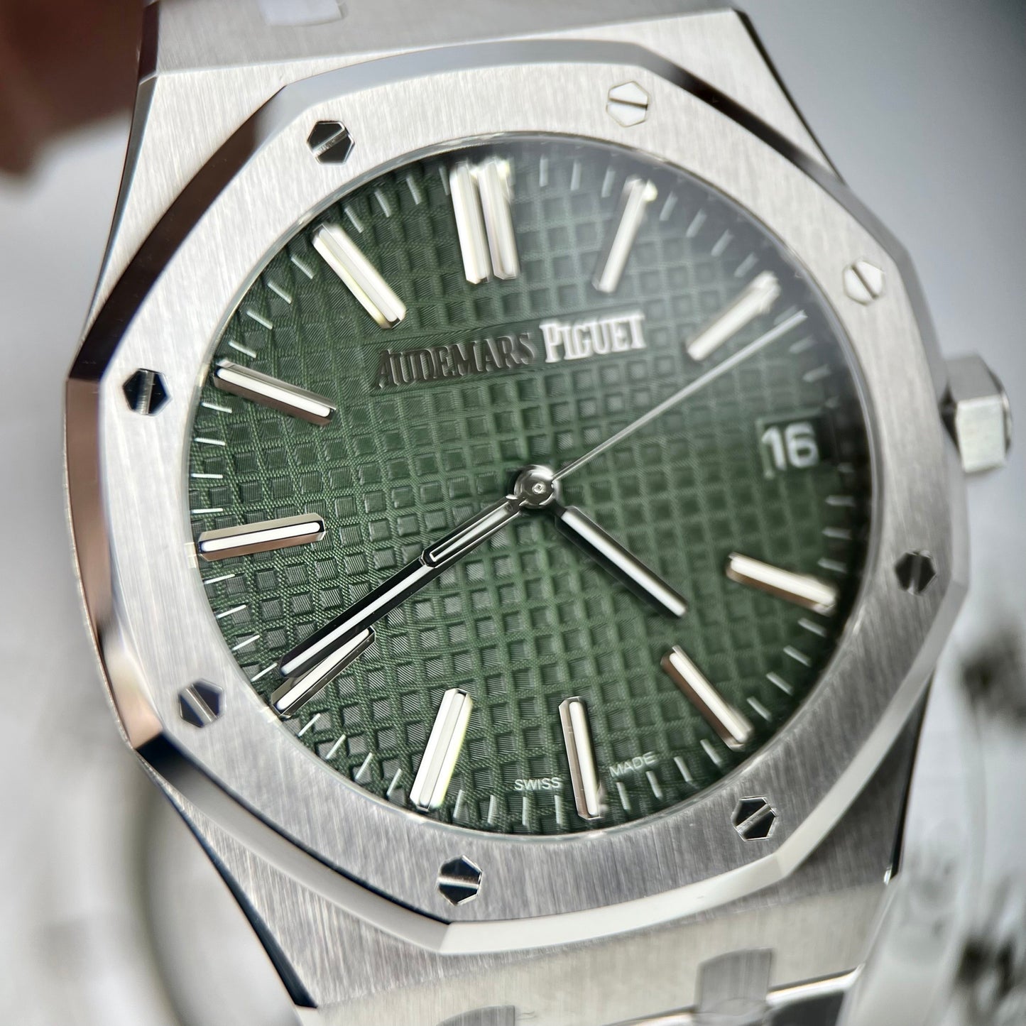 Audemars Piguet Royal Oak 15510ST.OO.1320ST.04 1:1 Best Edition ZF Factory Green Dial Newest Version