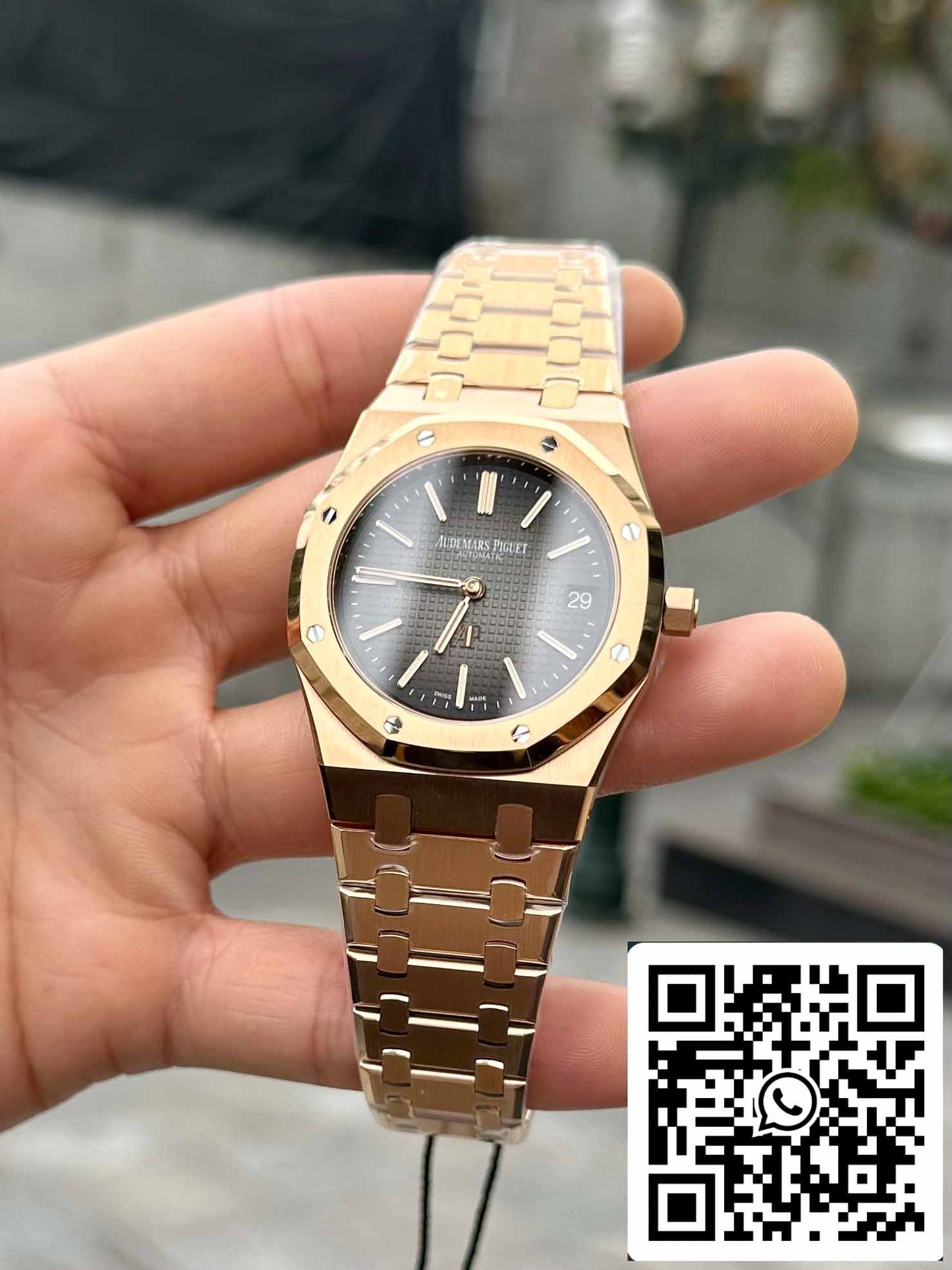 Audemars Piguet Royal Oak 16202OR.OO.1240OR.01 1:1 Best Edition ZF Factory graues Zifferblatt