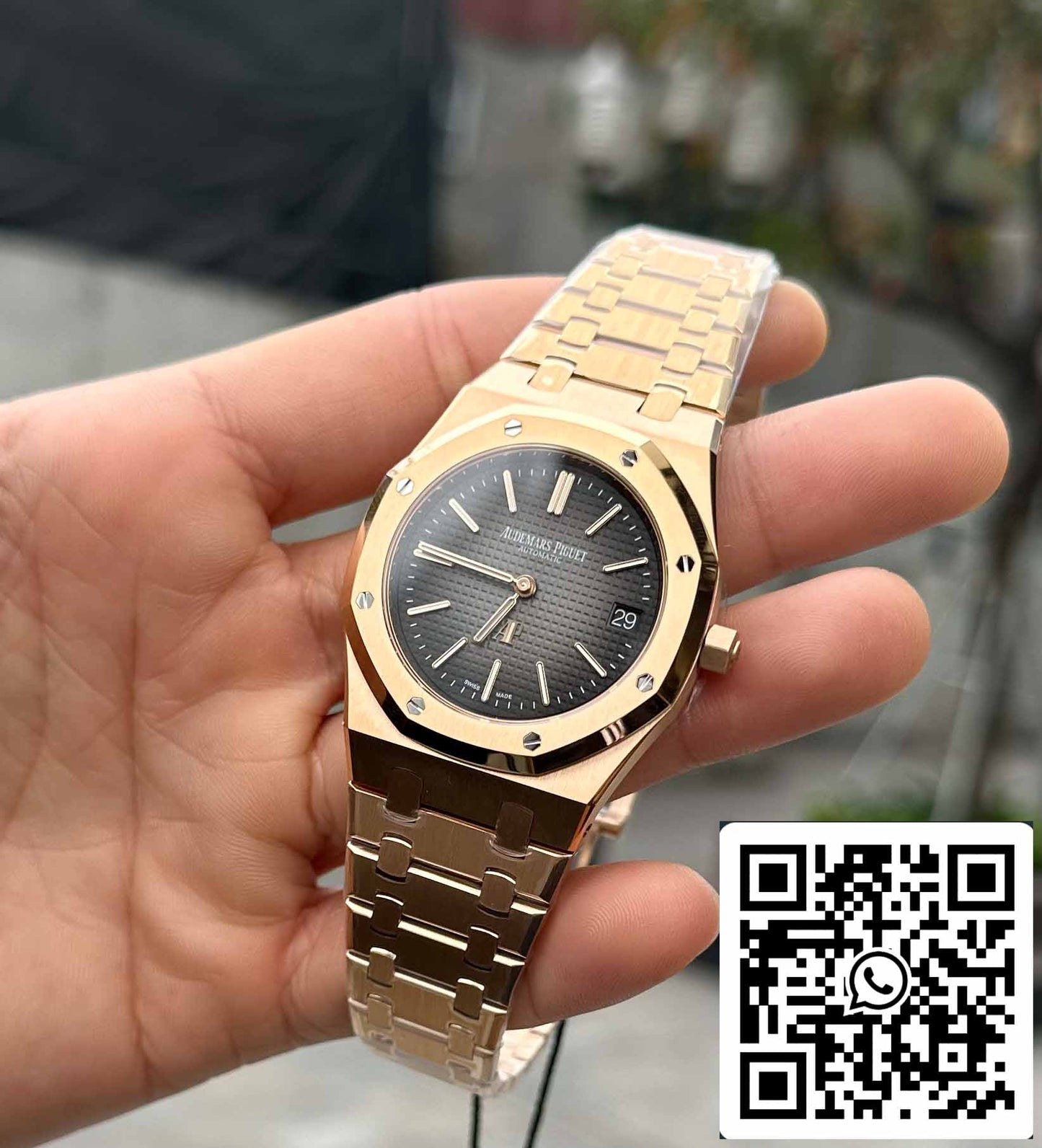 Audemars Piguet Royal Oak 16202OR.OO.1240OR.01 1:1 Best Edition ZF Factory graues Zifferblatt