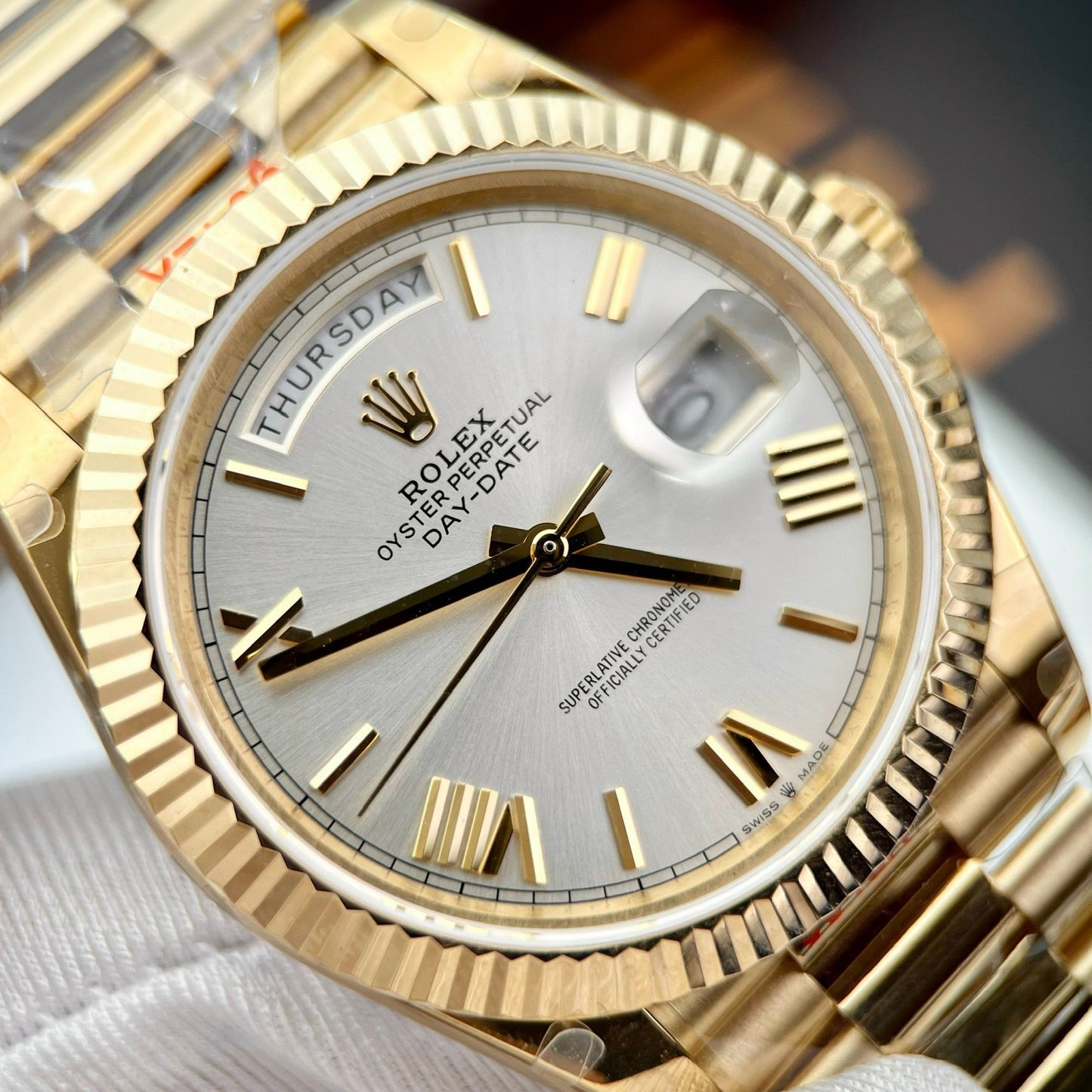 Rolex Day Date M228238-0002 1:1 Meilleure édition GM Factory V3 Version contrepoids