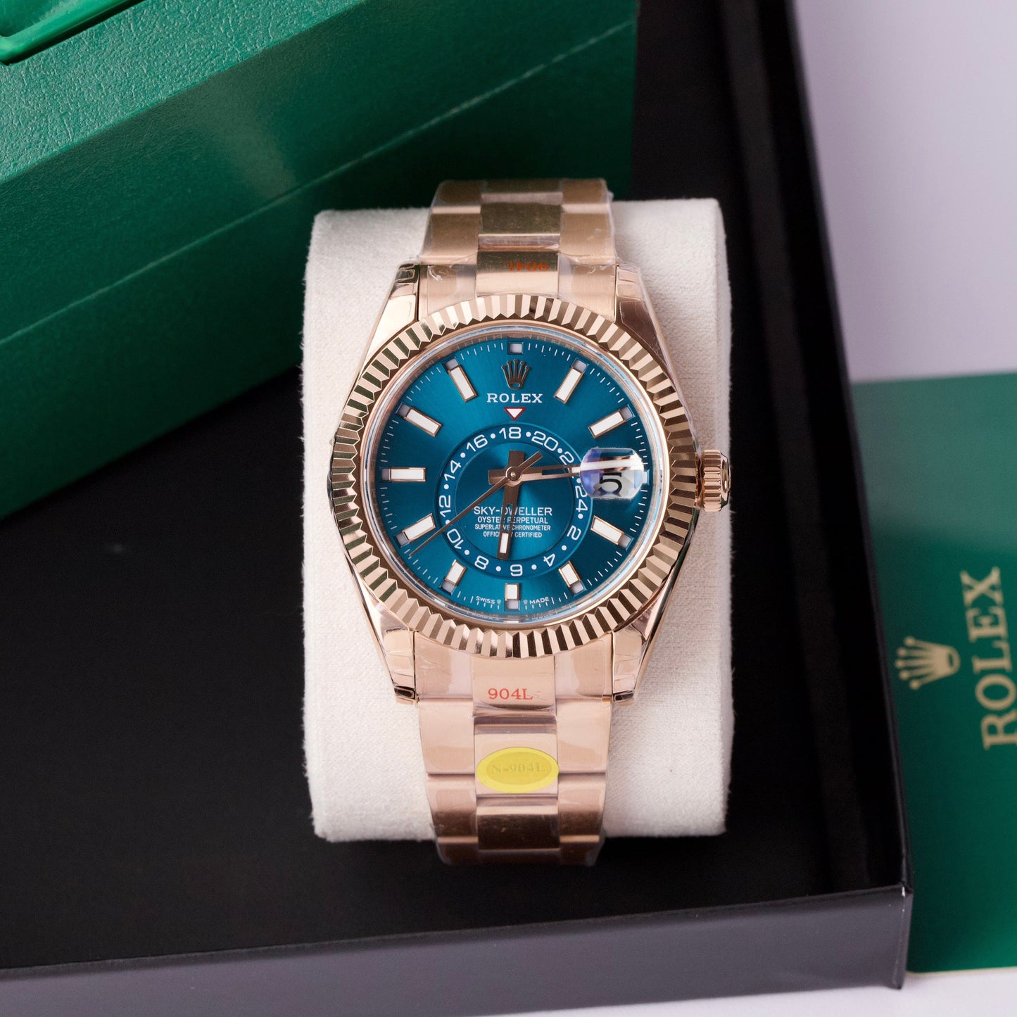 Rolex Sky Dweller M336935-0001 Everose Gold V2 Meilleure édition 1:1 Noob Factory