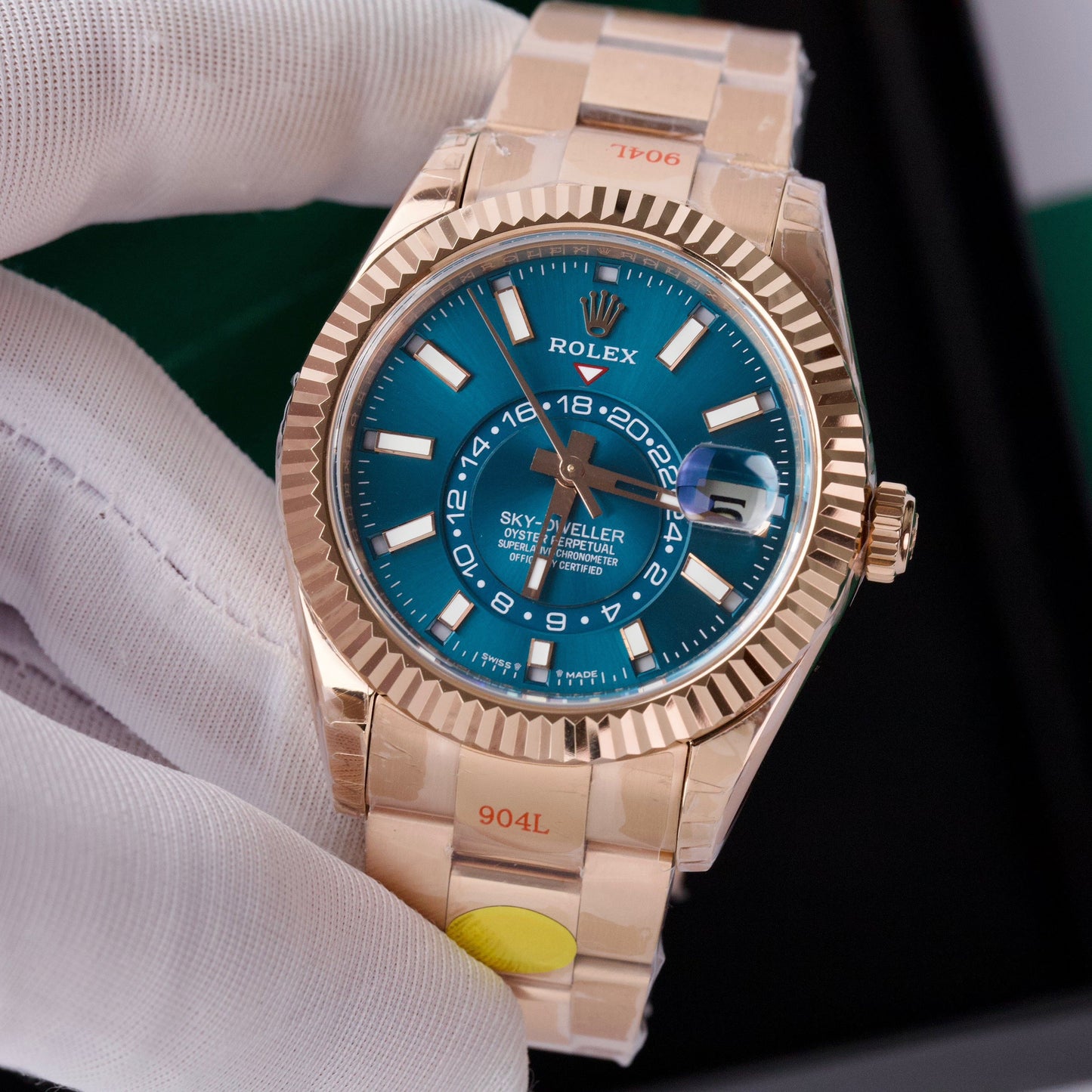 Rolex Sky Dweller M336935-0001 Everose Gold V2 Meilleure édition 1:1 Noob Factory