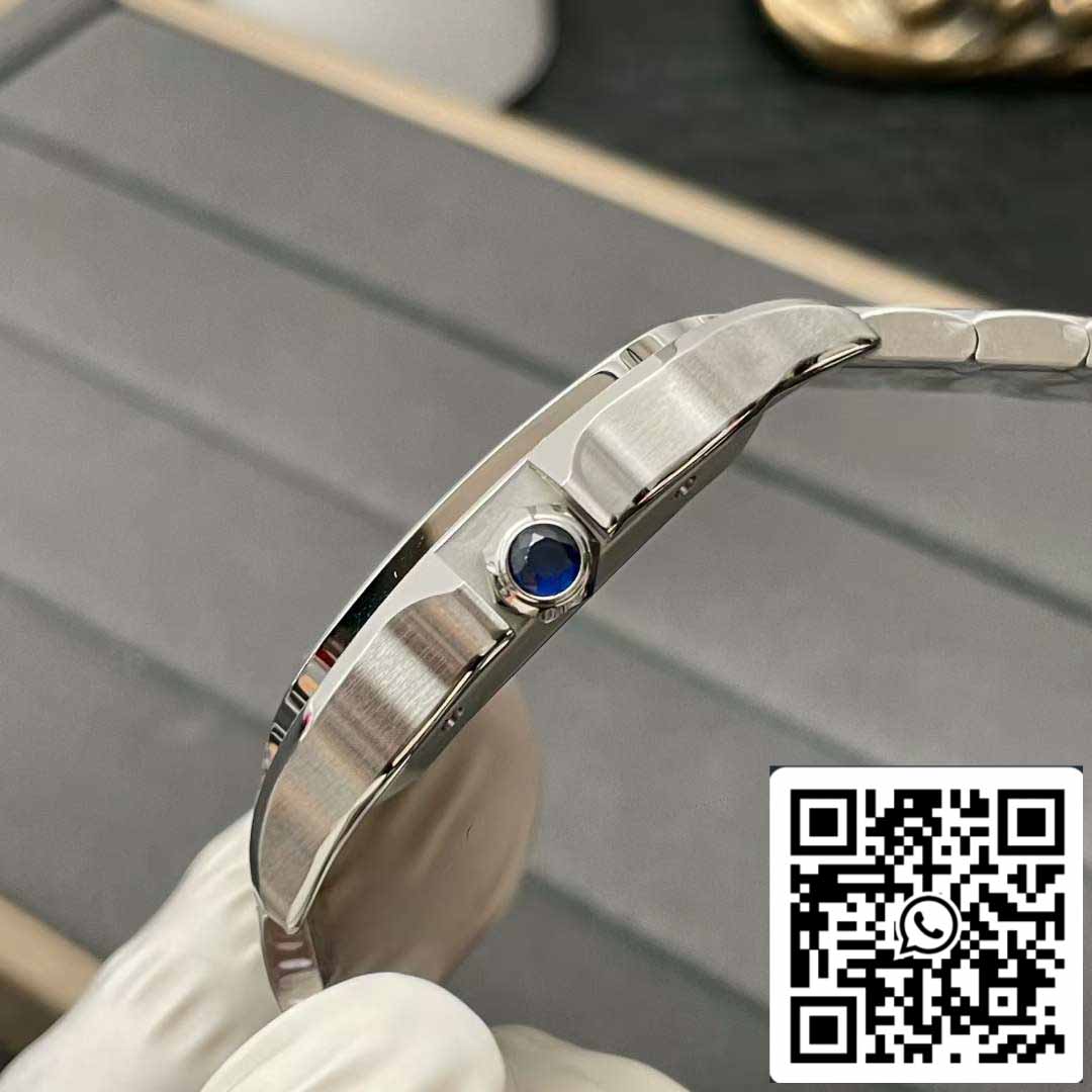 Cartier De Santos WSSA0013 2018 BV Factory 1: 1 Meilleure édition Cadran bleu Suisse ETA 9015 Bracelet Smartlinks en acier inoxydable Cadran bleu