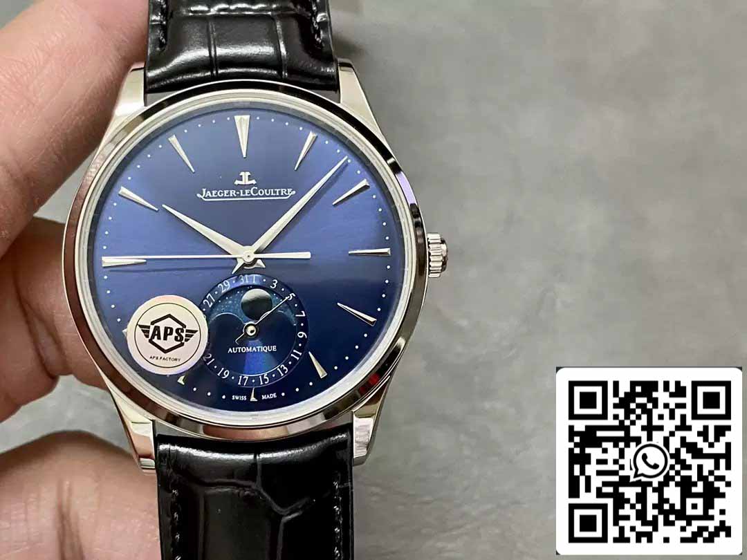 Jaeger-LeCoultre Master Ultra Thin MOON Q1368480 1:1 Best Edition APS Factory Blue Dial