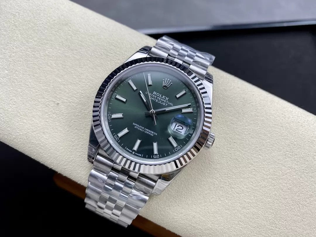 Rolex Datejust M126334-0028 41mm Oyster Strap VS Factory Green Dial Jubilee Strap