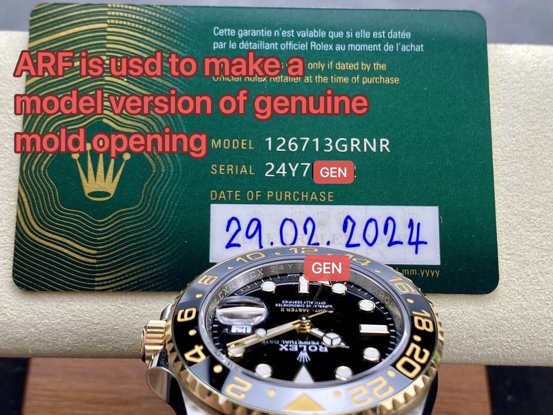 Rolex GMT Master II M126713grnr-0001  ARF Factory 1:1 Best Edition 3285 Movement Jubilee Strap