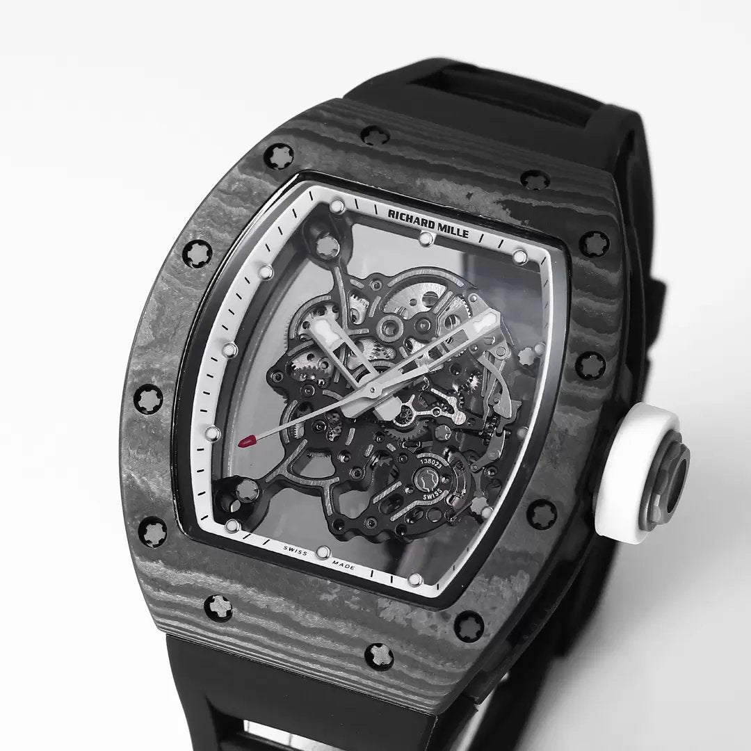 RICHARD MILLE RM055 Redesigned original 1:1 Best Edition BBR Factory 2024 White Bezel