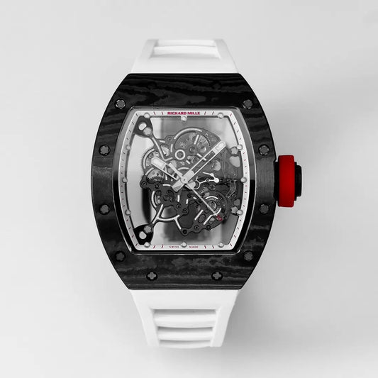 RICHARD MILLE RM055 Redesigned original 1:1 Best Edition BBR Factory 2024 White Strap