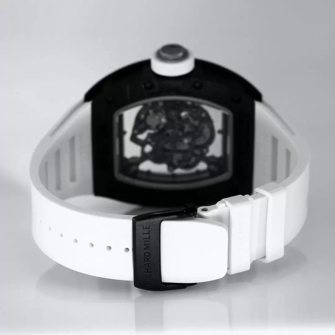 RICHARD MILLE RM055 Redesigned original 1:1 Best Edition BBR Factory 2024 White bezel Black Strap