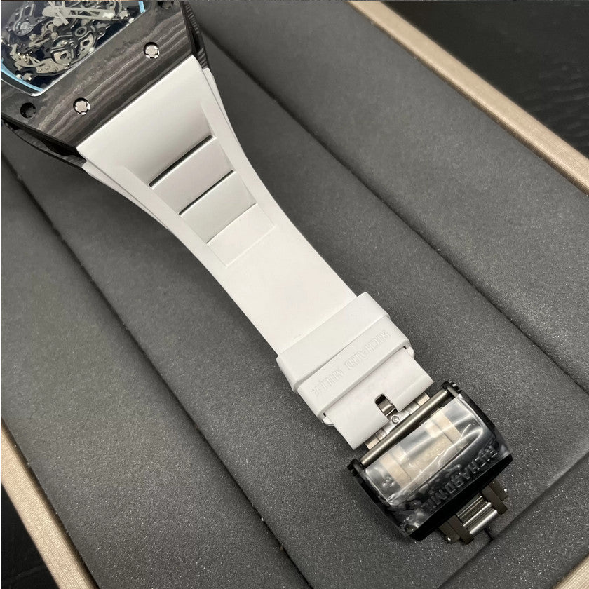 RICHARD MILLE RM055 Redesigned original 1:1 Best Edition BBR Factory 2024 Blue White Strap