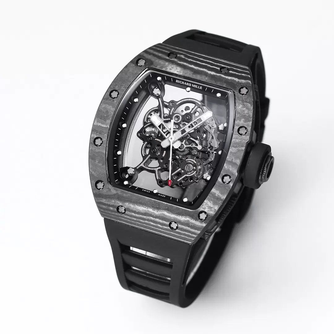 RICHARD MILLE RM055 Original redessiné 1:1 Meilleure édition BBR Factory 2024 Noir 