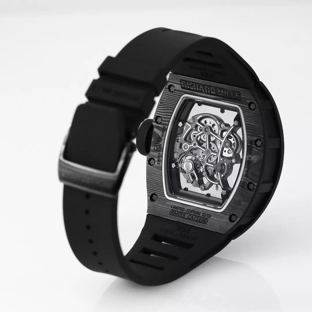 RICHARD MILLE RM055 Original redessiné 1:1 Meilleure édition BBR Factory 2024 Noir 