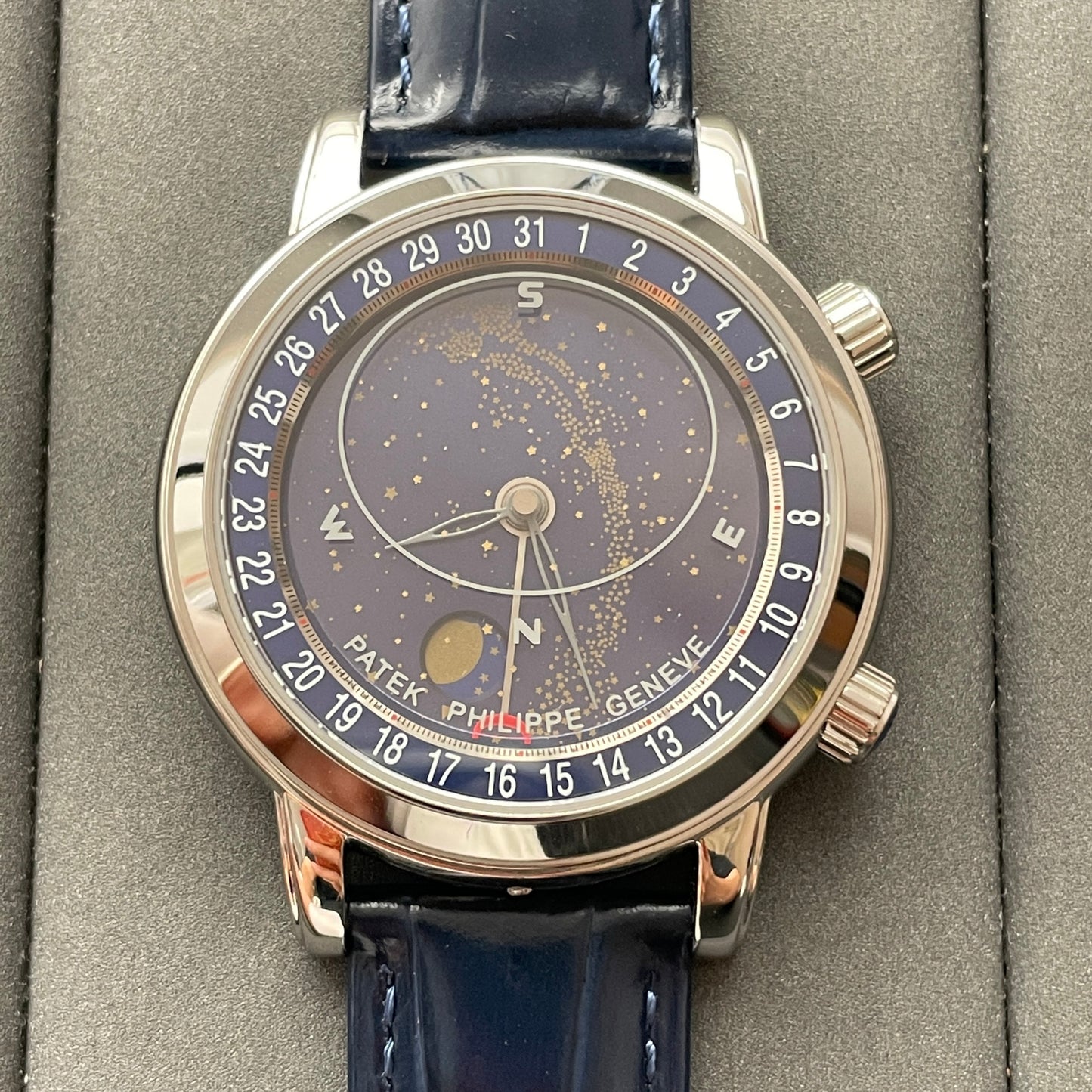 Patek Philippe Grand Complications 6102P-001 1:1 Best Edition AI Factory Sky Moon Blue Dial