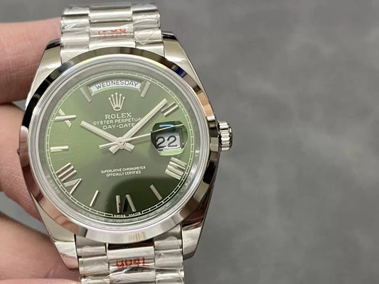 Rolex Day Date 40 - 228206-0027  QF Factory 1:1 Best Edition Green Dial