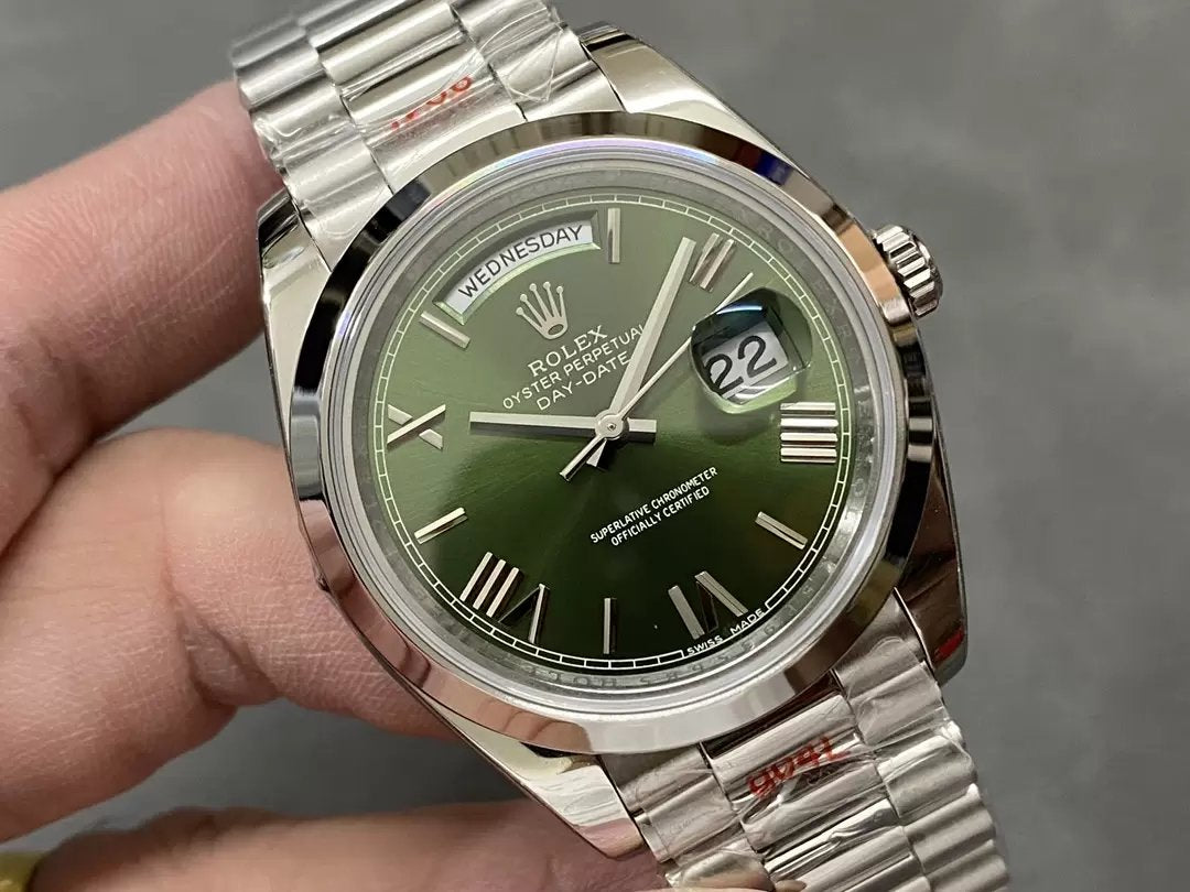 Rolex Day Date 40 - 228206-0027 QF Factory 1:1 Best Edition Cadran Vert