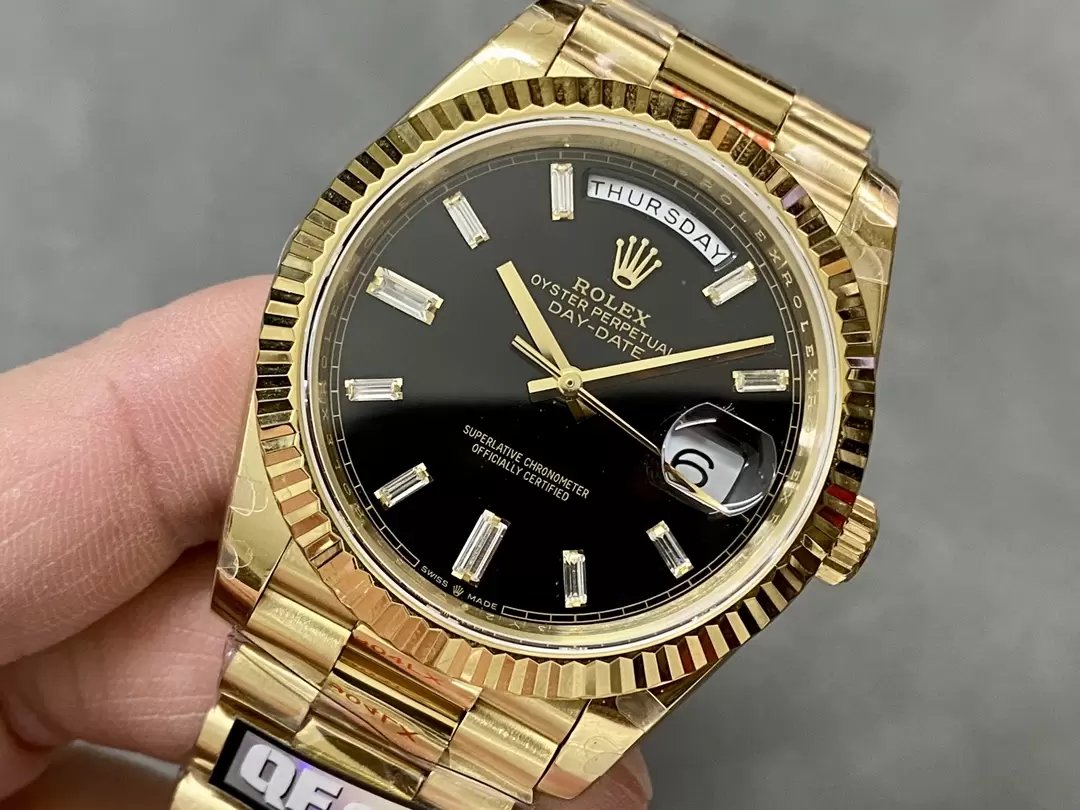 Rolex Day Date 40 m228238-0004 Cadran Noir 1:1 Meilleure Édition Version Contrepoids 183 Grammes