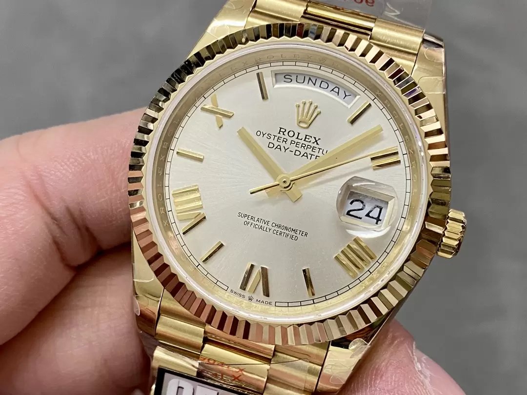 Rolex Day Date 40 m228238-0042 Cadran Argent 1:1 Meilleure Édition Version Contrepoids 183 Grammes QF Factory