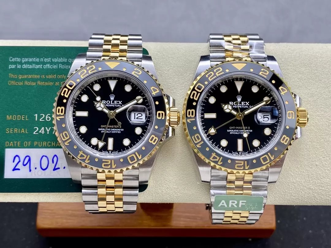 Réplique Rolex GMT Master II M126713grnr-0001 ARF Factory 1:1 Meilleure Édition Version Contrepoids