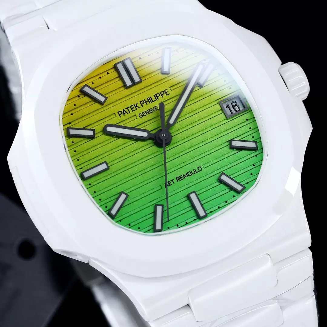 [AET modified] Patek Philippe Nautilus 5711 Ceramic gradient Green Dial 1:1  Best Edition