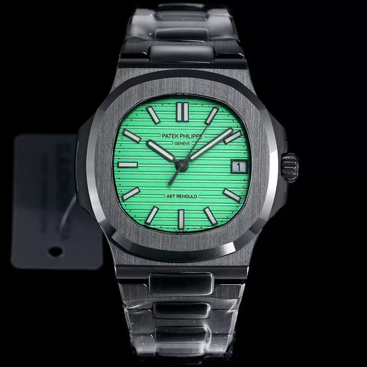 [AET modified] Patek Philippe Nautilus 5711 Ceramic Black Green Dial 1:1  Best Edition